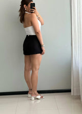 Waist : 28-29, Black Suede Shorts - Closet by Payal