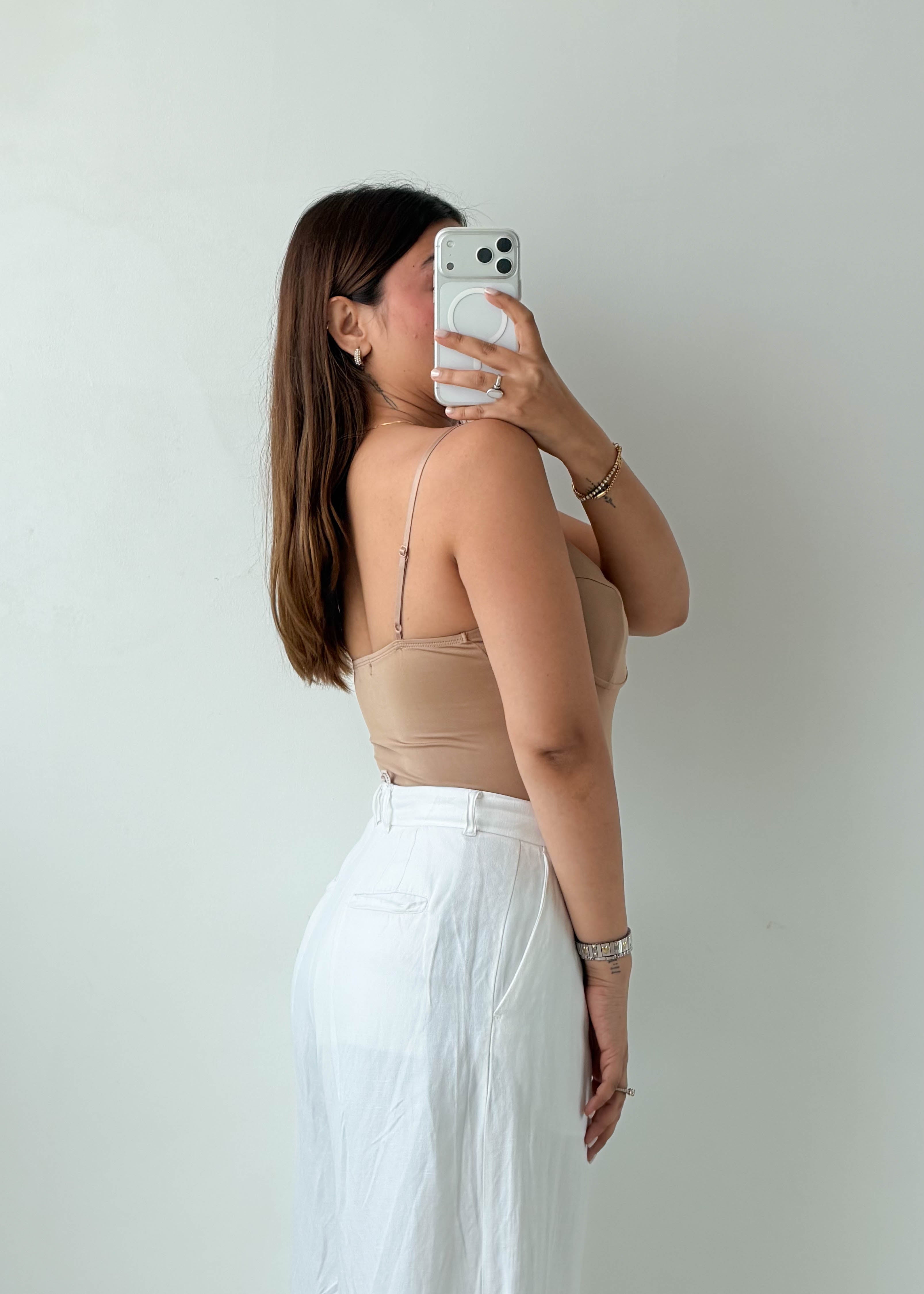 Size S-M Beige Bustier Bodysuit