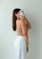 Size S-M Beige Bustier Bodysuit