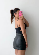 Size S Black Cut-Out Twist Bodysuit