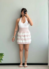Waist : 24-28, Textured high waisted Skirt - Closet by Payal