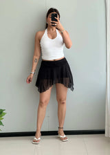 Waist : 28-30, Mesh with Lining mini Skirt. - Closet by Payal
