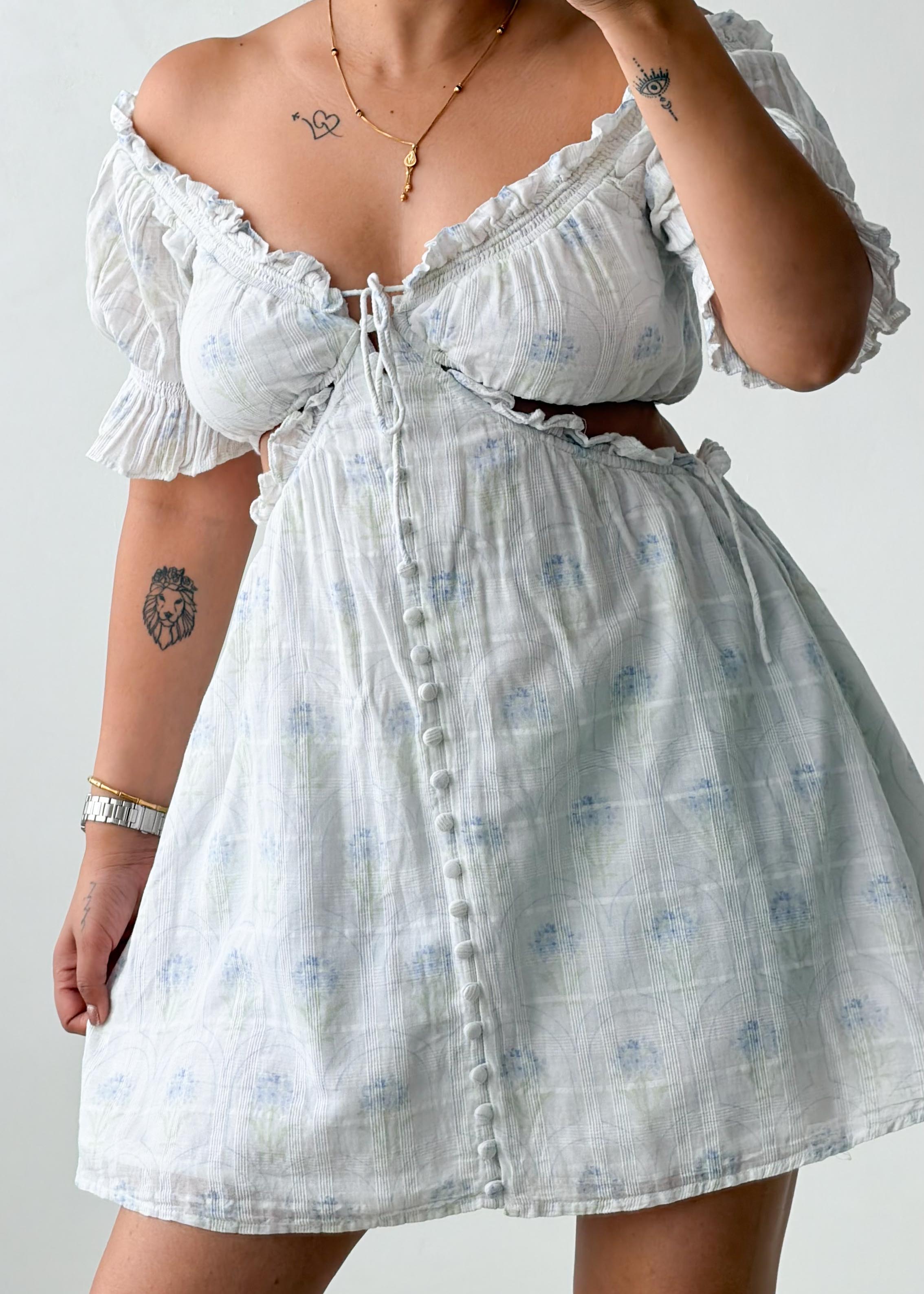 Size XS-S White Off-Shoulder Mini Dress