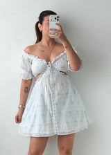 Size XS-S White Off-Shoulder Mini Dress