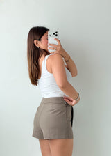 Size XS-S White Ribbed Bodysuit