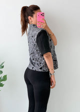 Size M-L Black Paisley Panel Shirt