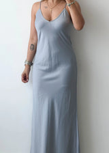 Size XS-S, Grey Bodycon Maxi Dress