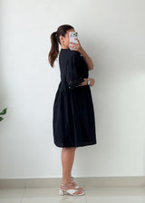 Size 2XL-3XL Black Embellished Mini Dress