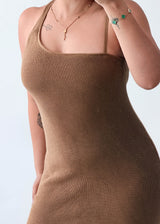 Size XS-S Mocha Knit Maxi Dress