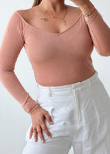 Size S-M Blush Sweetheart Bodysuit