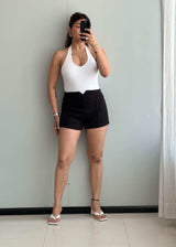 Waist : 28-29, Black Suede Shorts - Closet by Payal