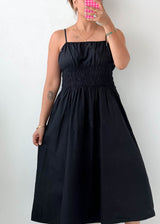 Size S-M White Wave Print Maxi Dress