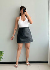 Waist : 36-37, Premium Soft Leather Skirt - Closet by Payal