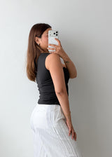 Size S, M, L Black Halter Neck Top