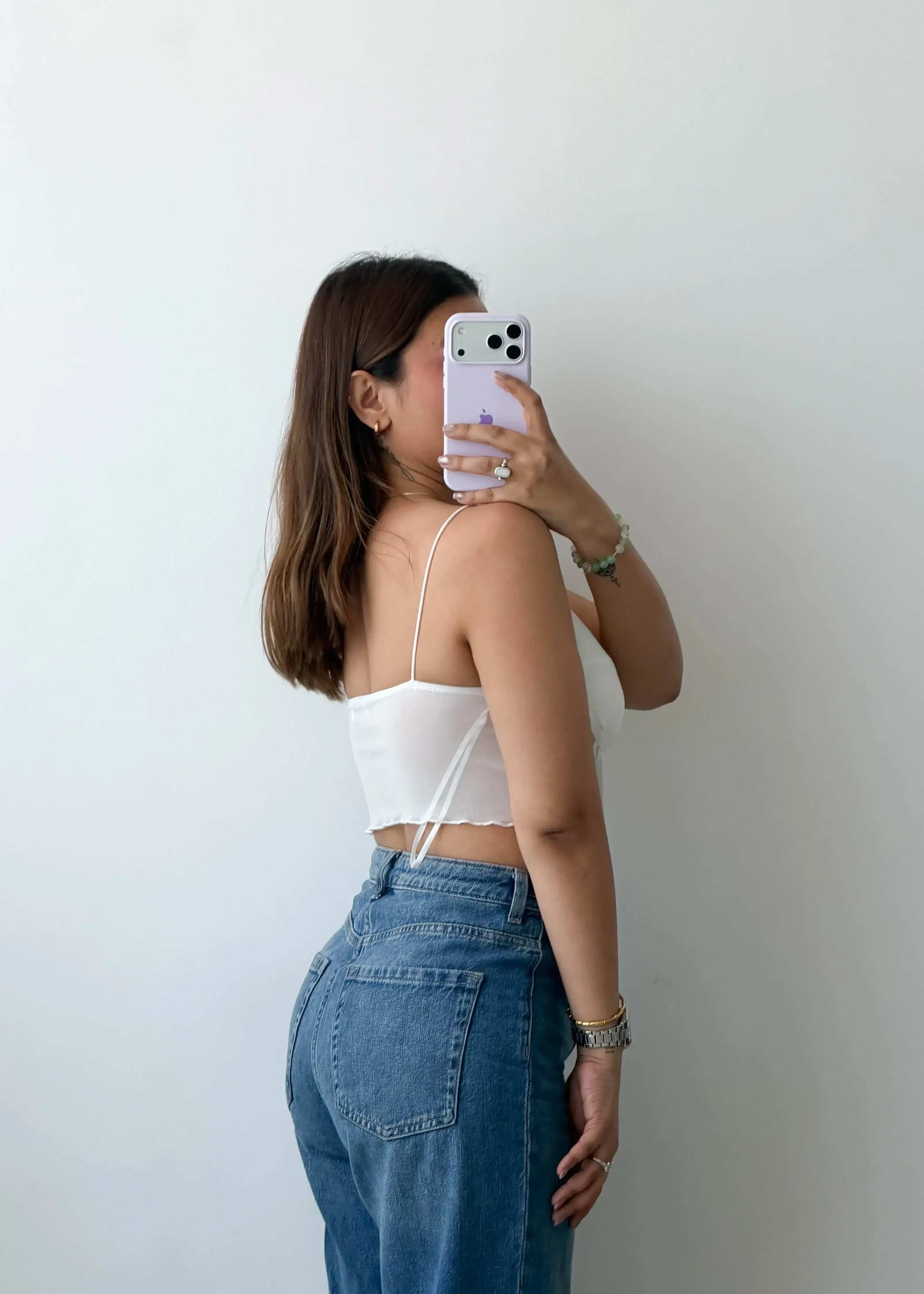 Size M White Corset Bustier Top