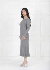 SLATE GREY FIT & FLARE