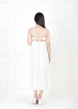 WHITE BACKLESS DRESS