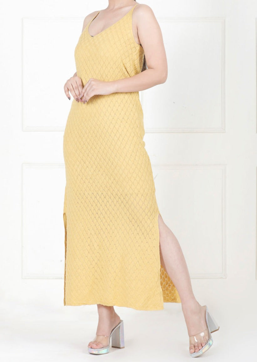 YELLOW LONG DRESS