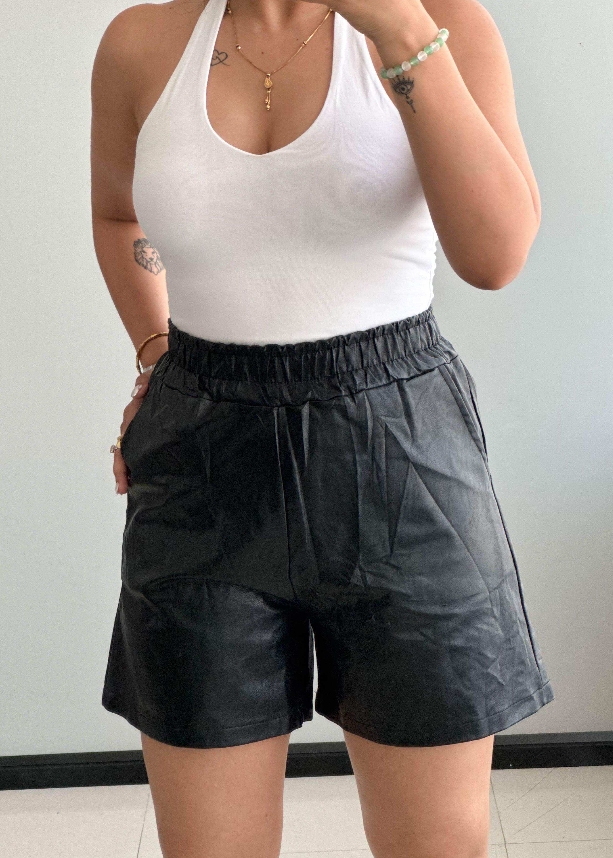 Waist : 24-26, Soft Premium Leather Shorts - Closet by Payal