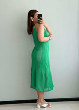SIZE M-L, Crochet Summer Midi Dress - Closet by Payal