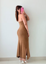 Size XS-S Mocha Knit Maxi Dress