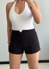 Waist : 28-29, Black Suede Shorts - Closet by Payal