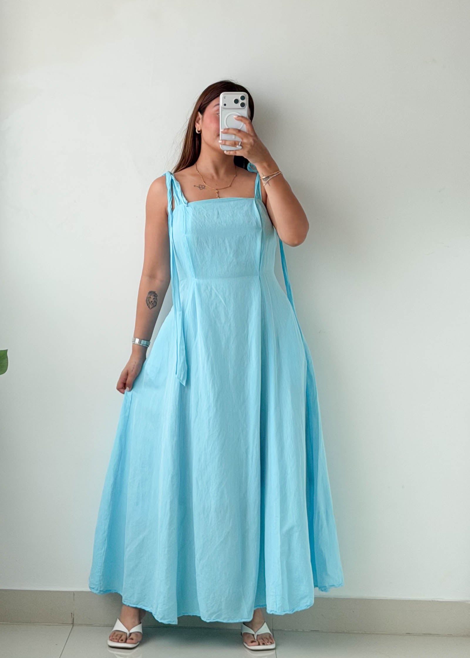 Size M-L Powder Blue Maxi Dress
