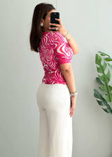 Size XS-S, Pretty prink Summer Top - Closet by Payal