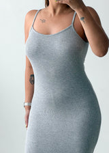 Size XS-S Grey Bodycon Midi Dress