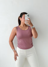 Size M-L Mauve Sleeveless Tank Top