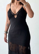 SIZE S-M, Georgette with Net Maxi Dress - Closet by Payal