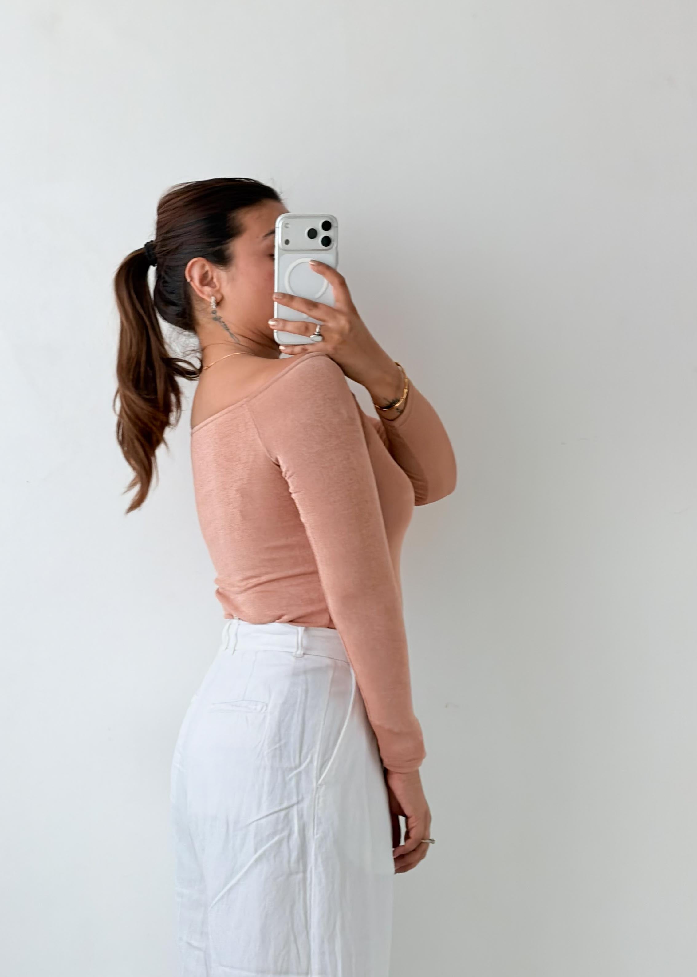 Size S-M Blush Sweetheart Bodysuit