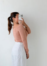 Size S-M Blush Sweetheart Bodysuit