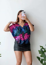 Size S-M, Multicolor Sequin Statement Top