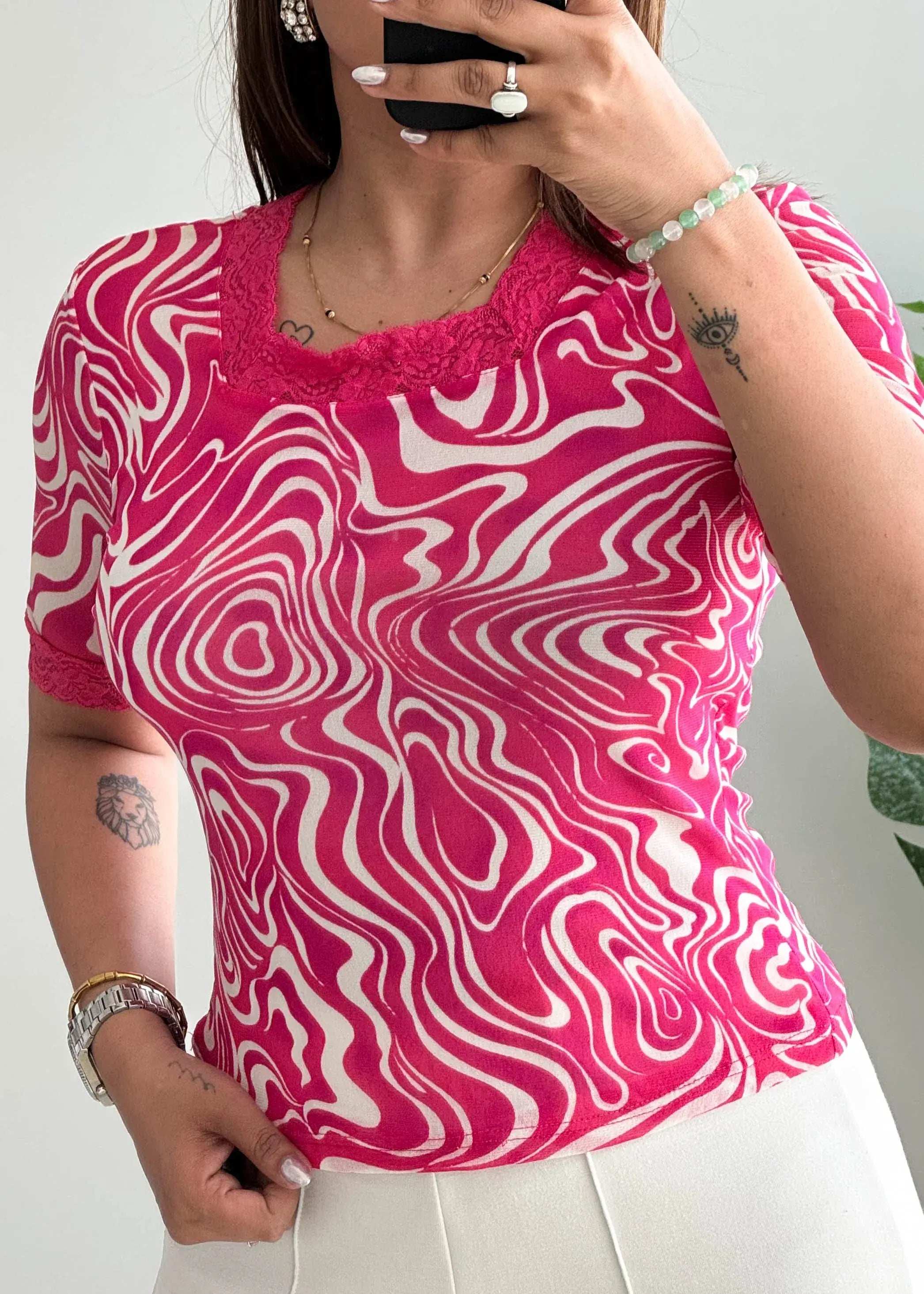 Size XS-S, Pretty prink Summer Top - Closet by Payal