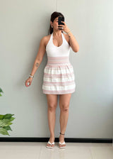 Waist : 24-28, Textured high waisted Skirt - Closet by Payal