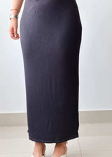 Waist 30-32 Grey Midi Skirt