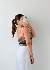 Size XS-S Abstract Print Bodysuit