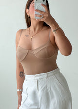 Size S-M Beige Bustier Bodysuit