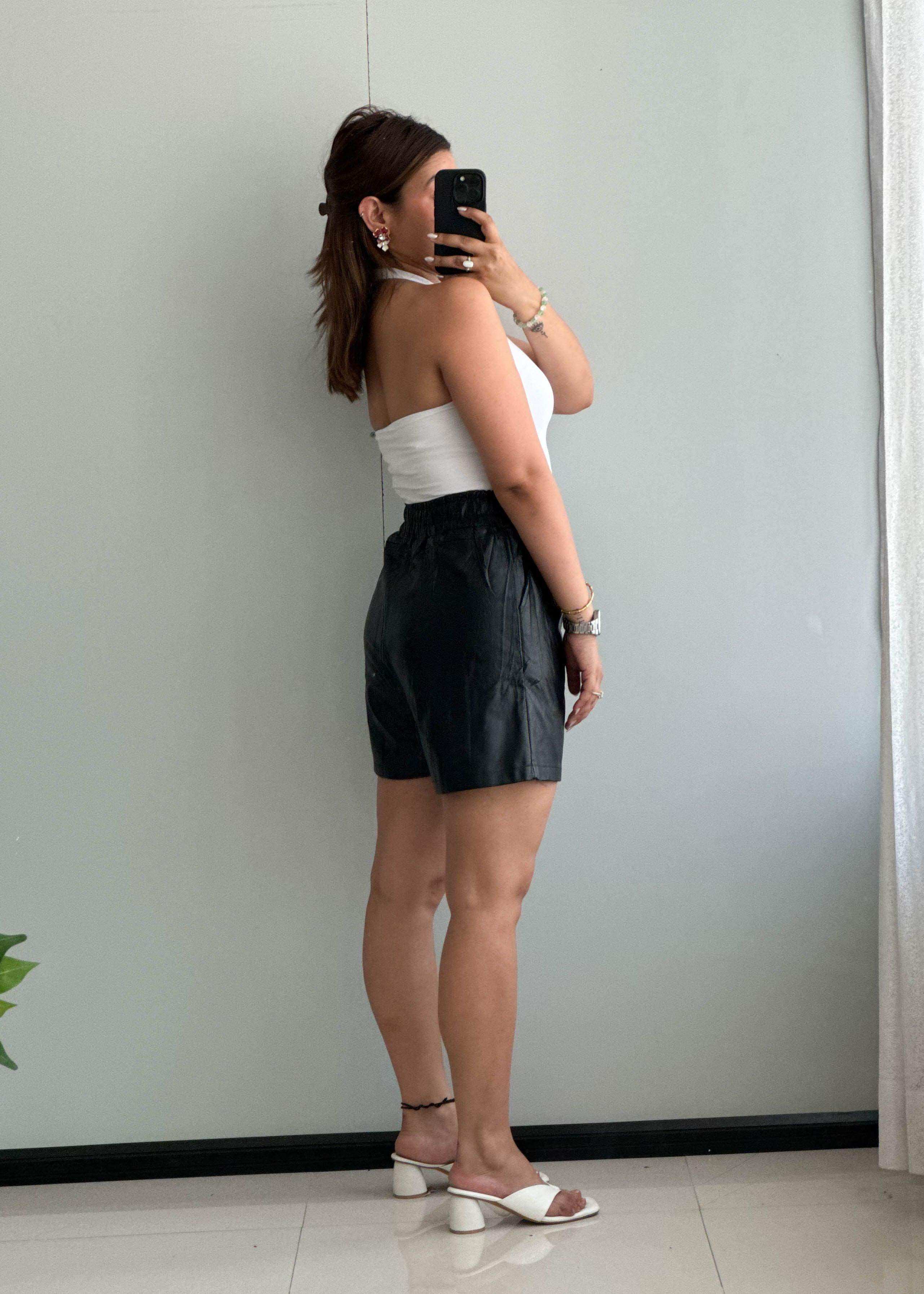 Waist : 24-26, Soft Premium Leather Shorts - Closet by Payal