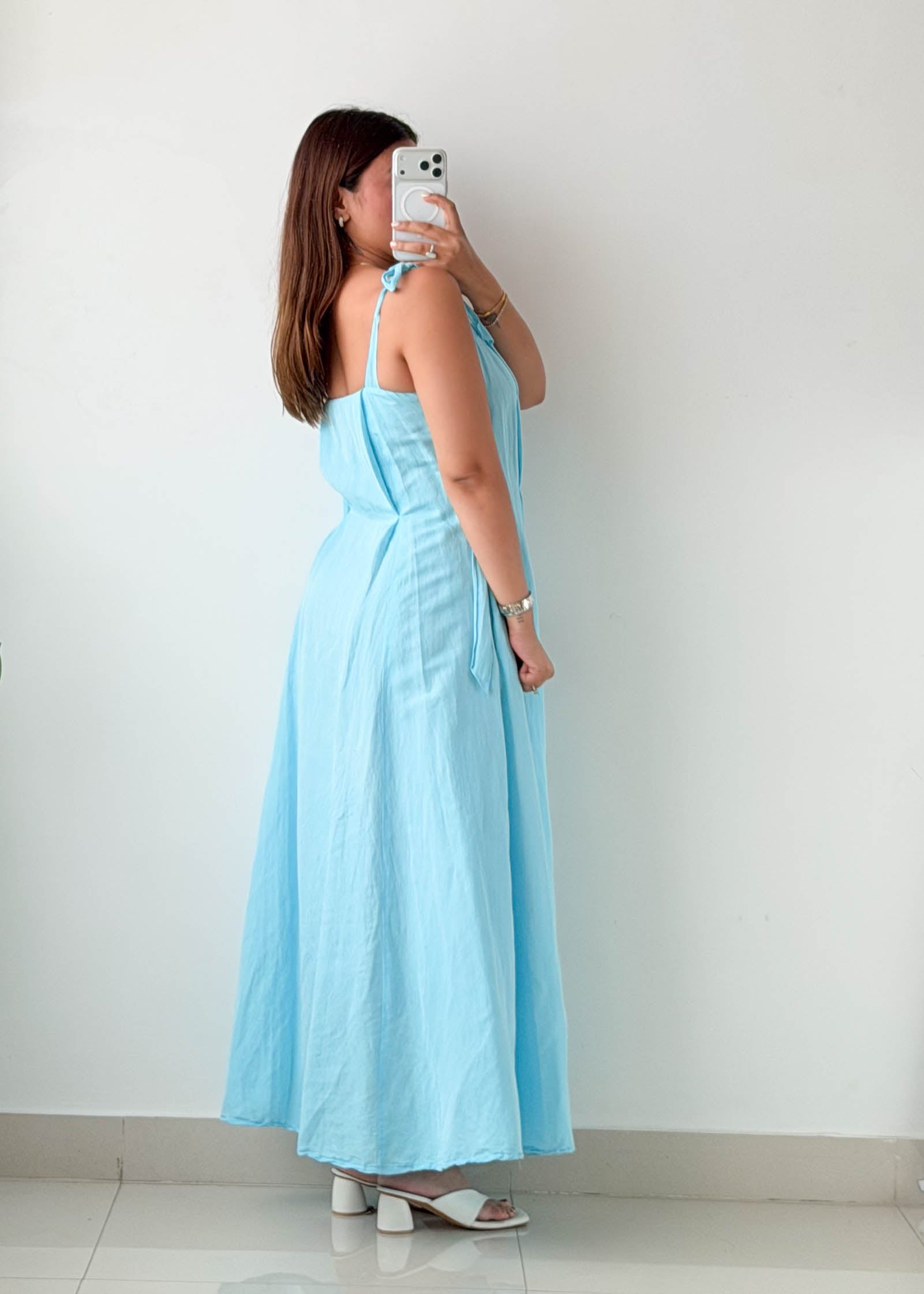 Size M-L Powder Blue Maxi Dress
