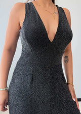 Size S-M, Deep V-Neck Wide Leg Jumpsuit - Closet by Payal