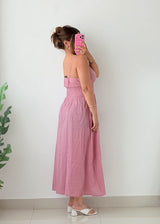 Size S-M Blush Pink Smocked Maxi Dress
