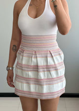 Waist : 24-28, Textured high waisted Skirt - Closet by Payal