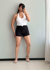 Waist : 28-29, Black Suede Shorts - Closet by Payal