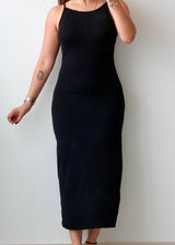 Size XS-S / M-L Black Sleeveless Maxi Dress