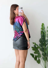 Size S-M, Multicolor Sequin Statement Top