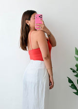 Size M-L Coral Halter Neck Bodysuit