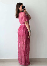 SIZE XS-S, Soft Mesh Maxi Dress with lining inside - Closet by Payal