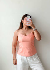 Size S Peach Corset Tube Top